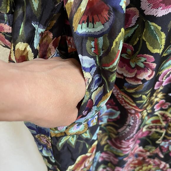 Johnny Was NEW Kimono Reversible Burnt Velvet Long Cardigan Pockets One Size - Picture 5 of 9